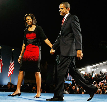Los vestidos elegantes de la esposa de Obama 1